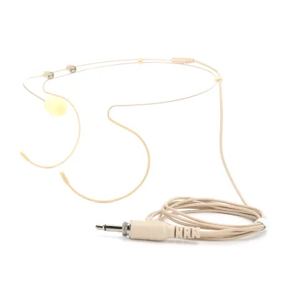 Image de Microphone tour d'oreille, fiche de 3,5 mm avec vis, double microphone tour d'oreille pour émetteur BodyPack