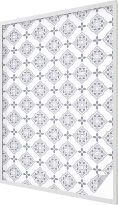 Produktbild von Buntglas Fensterfolie – 146x100 cm – Stained-Glass Design – blickdichte dekorative Sichtschutzfolie – selbstklebend, UV-Schutz – Blumenrauten