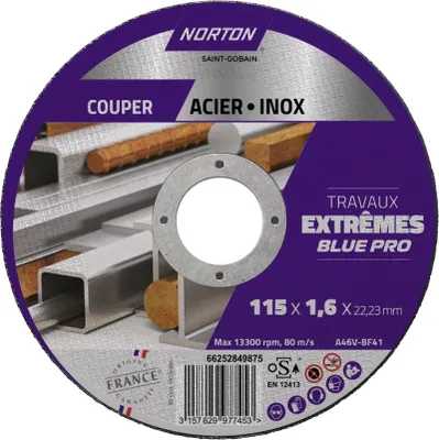 Image de Disque acier/inox NORTON extreme 115x1,6