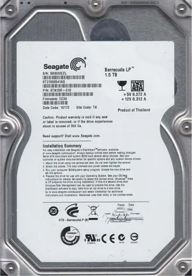 Immagine prodotto di Hard Disk 1,5tb Seagate Sata 3,5" St31500541as 1500gb Interno Computer Dekstop