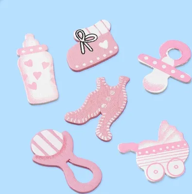Produktbild von HobbyFun 3860860, Materialien für Kunst-/Bastelset für Kinder, Rose, Junge/Mädchen, 4 cm, 2,5 cm, 12 Stück(e)