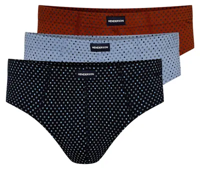 Imagen del producto de Paquete de 3 calzoncillos clásicos Henderson, confeccionados en 100% algodón, de varios colores, talla XXL