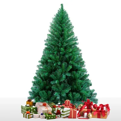 Produktbild von Jayseuw Weihnachtsbaum Weihnachts-Baum Christbaumständer Auswahl Beflockung Grün 180cm