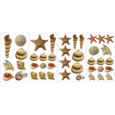 Produktbild von Wandsticker Muscheln Seesterne Meer