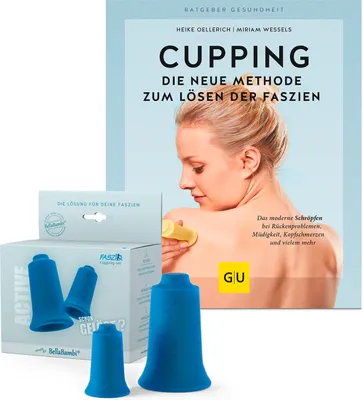 Produktbild von BellaBambi® Cupping - Bundle, FASZIO Cupping-Set, inkl. Buch, Faszien-Set, Schröpf-Set