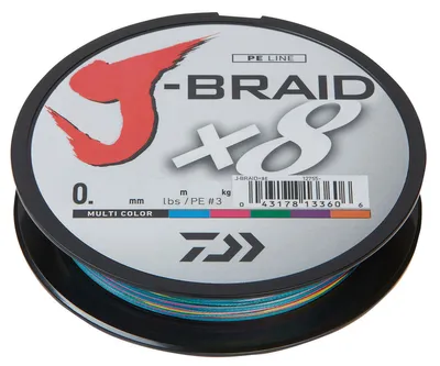 Produktbild von Daiwa Angelschnur J-Braid (multi-color) Ø mm: 0,18; Tr.-Kr. kg: 12,0; Länge m: 300