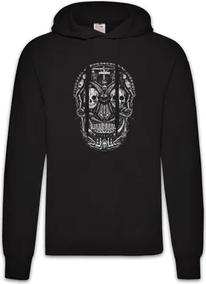 Produktbild von Urban Backwoods Mexican Skull I, Herren Hoodie, Farbe: Schwarz, Größe: 4XL