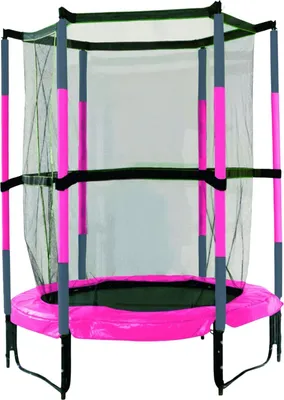 Produktbild von Best Sporting Indoor Trampolin Kids I Trampolin Indoor Kinder mit Ø 140 cm I hochwertiges Indoor Trampolin Kinder in blau-grün I stabiles Indoor Kinder-Trampolin