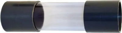 Produktbild von 50 mm PVC Rohr transparent Schauglas Klebemuffen