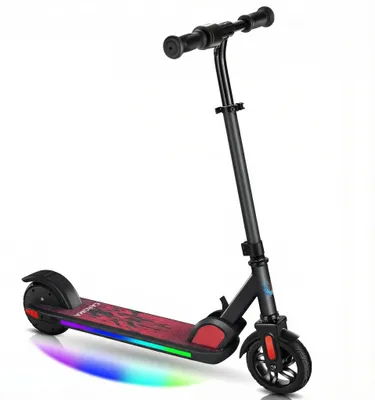 Image de Trottinette électrique Caroma Kinder, pour enfants de 6 à 14 ans, 150W, vitesse maximale de 16 km/h, pliable et réglable
