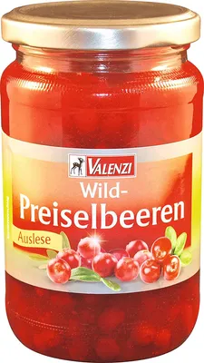 Obrázek produktu pro Valenzi Divoké brusinky Auslese ovocná sladkost ve sklenici 400g