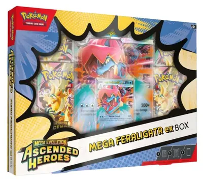 Produktbild von Pokemon Ascended Heroes Mega Feraligatr Ex Box Englisch