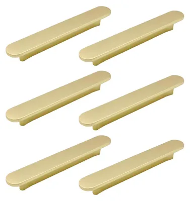 Produktbild von Set mit 6 goldenen Möbelknöpfen für Schränke und Schubladen
