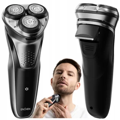 Produktbild von Elektrischer Rasierer Enchen Blackstone Plus mit Trimmer, 3D Flex, wasserdicht
