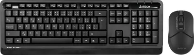Zdjęcie produktu dla Zestaw bezprzewodowy klawiatura + mysz A4Tech Fstyler FG1012 czarna