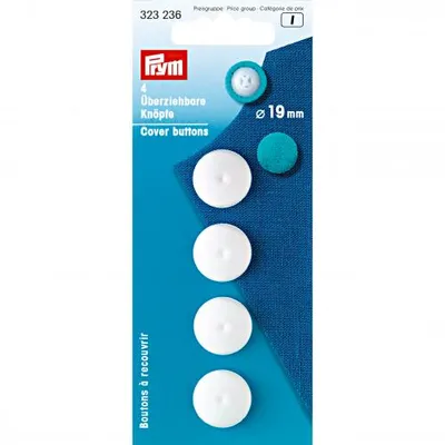 Produktbild von PRYM Überziehbare Knöpfe KST 19 mm weiß