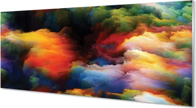 Produktbild von Glasbilder 125x50 Wandkunst fraktale