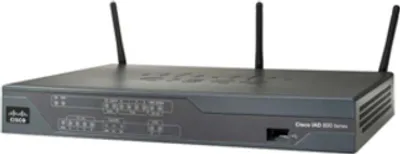 Produktbild von Cisco 881 Ethernet Security Router 3G, 802.11n ETSI Compliant, IEEE 802.1D, IEEE 802.1Q, IEEE 802.1x, Ethernet, HSRP, RIP-1, RIP-2, Ethernet, Fast Ethernet, 2 dBi, RADIUS, TACACS+