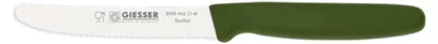 Produktbild von Giesser Messer Brötchenmesser Tomatenmesser Küchenmesser 3mm Wellenschliff Klinge 11cm - olive