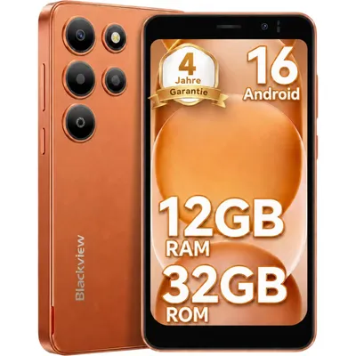 Image de Blackview-Oscal Wave 2C, smartphone 5 pouces ultra-léger, modèle 2026. Sans contrat, Android 16, 12+32 Go de stockage, reconnaissance faciale, double SIM, résolution 1080P, étui de protection TPU offert