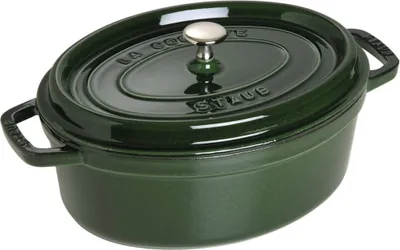 Produktbild von Staub Guss Cocotte, oval Basilikum 29 cm