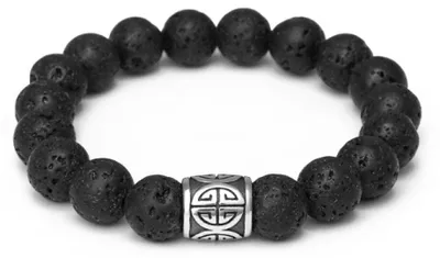 Immagine prodotto di Bracciale in pietra lavica MINK165/21