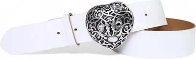 Produktbild von Ledergürtel Damen Echtleder 4 cm, Herz-Schnalle Strass funkelnd, FRONHOFER