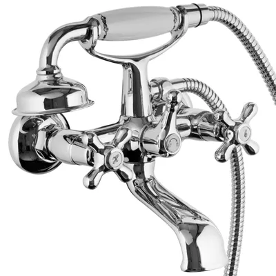 Produktbild von PaulGurkes Design retro nostalgie Wannenarmatur mit Handbrause
