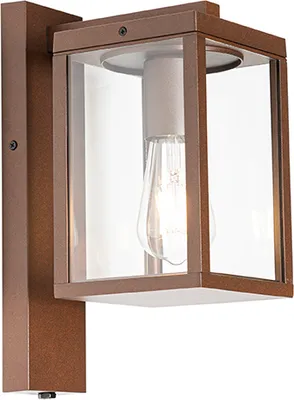 Produktbild von Außenwandlaterne rostBraun mit Hell Dunkel Sensor IP44 Charlois