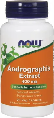 Produktbild von NOW Foods Nahrungsergänzungsmittel Andrographis 400 Mg 90 Kaps, BI3719