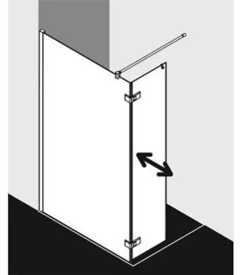 Produktbild von Kermi MET1L110203UK WALK-IN MENA T1L 1100x