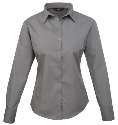 Image de Premier - Chemisier pour femmes à manches longues LT200 (8UK/34DE) (gris foncé)