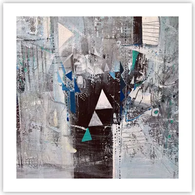 Produktbild von Poster - Poster ohne Rahmen - Abstraktion modern - 50x50 cm - Wand Bild - Wanddeko - Wandbilder - Kunstposter - Wandposter - Bilder - Kunstdruck - Wanddekoration - Wandbild - P2XAC50x50-4006