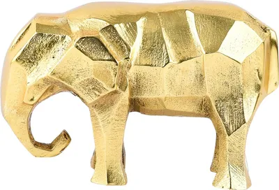 Produktbild von Tierfigur Figur als Tischdekoration Elefant Gold