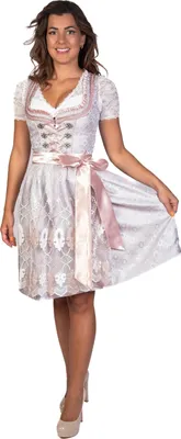 Produktbild von Trachtl - Midi Dirndl Alissa 2.Tlg Grau/Rosa 40