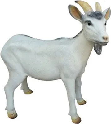 Zdjęcie produktu dla Koza Zabawna Figurka Dekoracja Statuetki Rzeźba Dekoracja Ogrodu Figurki 48cm nowość