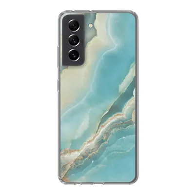 Produktbild von MuchoWow® Handyhülle Schutzhülle Hülle für Samsung Galaxy S21 FE Naturstein - Mineralien - Chic Silikon Softcase Handy Hülle - Mobiltelefonhülle