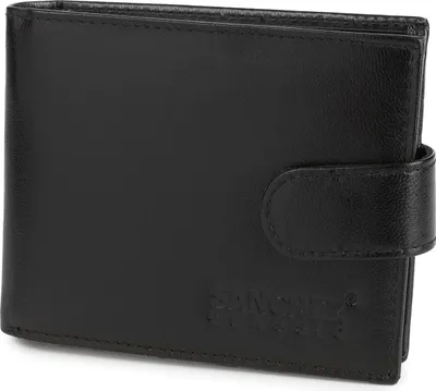 Immagine prodotto di Portafoglio in pelle da uomo con protezione RFID, marca Sanchez - colore nero