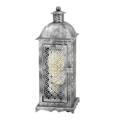 Zdjęcie produktu dla Vintage lampa stołowa srebrny antyk
