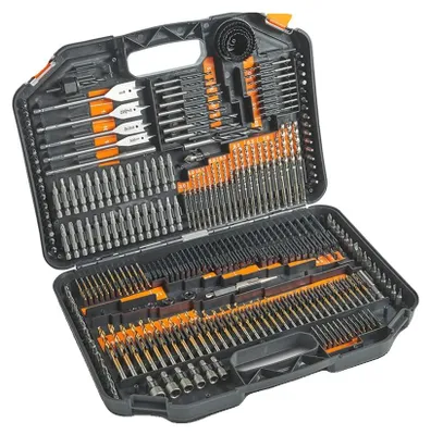 Produktbild von Bohrer Set, 246 Teile, Hochgeschwindigkeitsstahl und titanbeschichtet, 246pcs