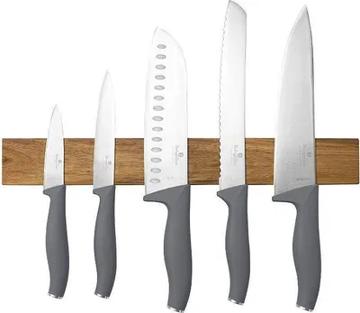 Image de Sada nožů Berlingerhaus s magnetickým držákem z akátového dřeva 6 ks Aspen Collection