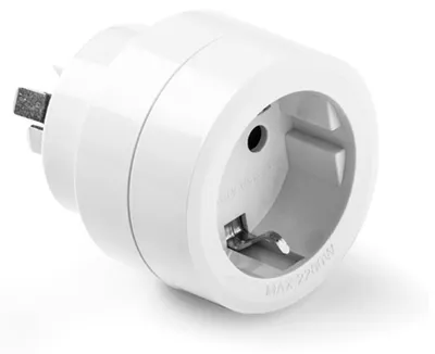 Obrázek produktu pro Famatel One Australian/Chinese To European 10 Ip20 Plug Adapter 250v White One Size / EU Plug 220V White One Size