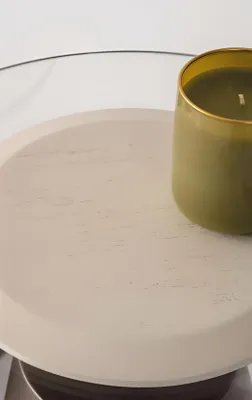 Image de Table d'appoint transparente exclusive Tables design à pied conique