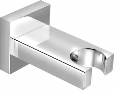 Produktbild von Brausehalter, eckig, fest, Chrom