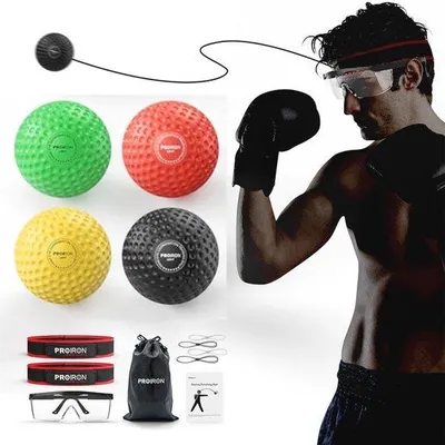 Produktbild von Famanu Reaktionsball für Boxtraining - Verbessert Reflexe und Koordination