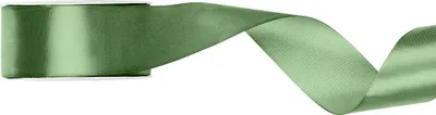 Image de Ruban cadeau satin vert sauge 25m 25mm de large