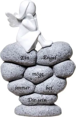 Produktbild von Engel auf Stein "Ein Engel möge immer bei Dir sein"