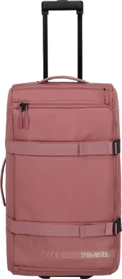 Produktbild von Travelite Sport- und Reisetasche Kick Off L, 37x26x68 cm, Rosé, Polyester, 65 Liter, 2 Komfortrollen, Teleskopgestänge, Bodengriff, Schuh-/Nassfach