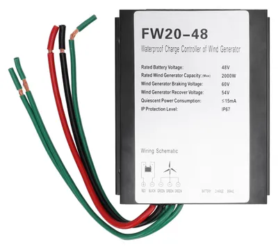 Produktbild von MPPT-Laderegler für Windkraftanlagen, IP67 wasserdicht, 48 V, automatischer Regler für 2000-W-Windkraftgenerator