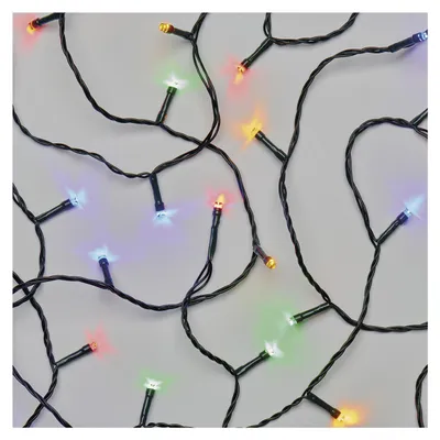 Image de EMOS Chaîne de Noël LED 8m, extérieur et intérieur multicolore, minuterie D4AM02